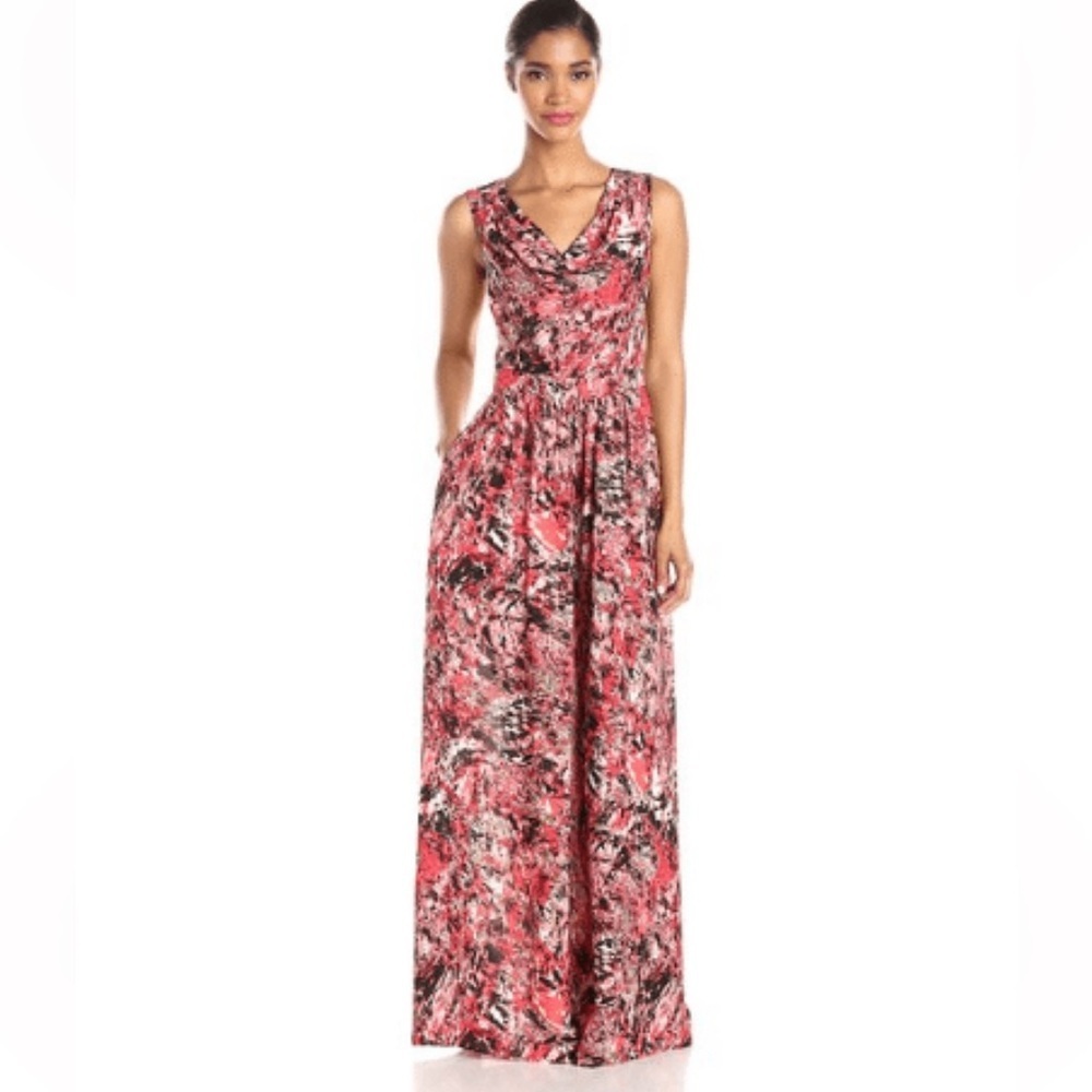 Marc New York by Andrew Marc  Cowl-Neck Maxi Dress Size 12 New With Tag